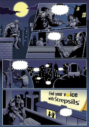 Strepsils Comic Ad 1