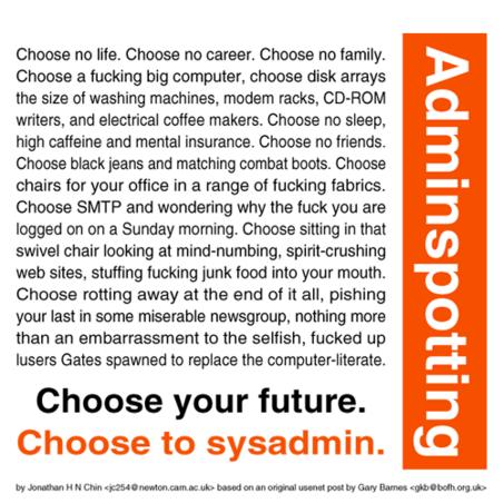 Choose SysAdmin
